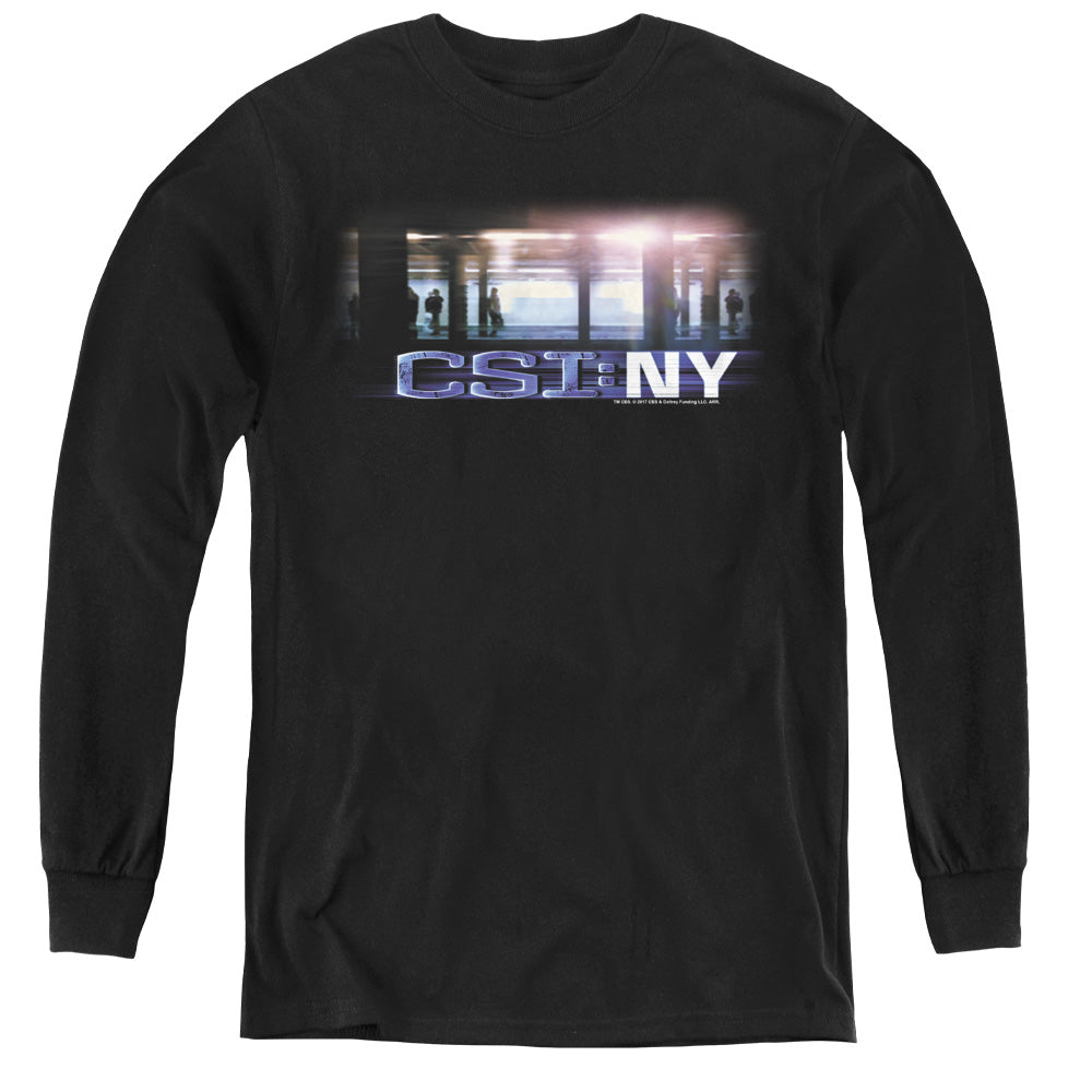 CSI/NEW YORK SUBWAY - YOUTH LONG SLEEVE TEE - BLACK