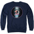 HAPPY DAYS/ON THE RECORD - ADULT CREWNECK SWEATSHIRT - NAVY