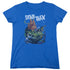 STAR TREK/VULCAN BATTLE - S/S WOMENS TEE - ROYAL BLUE
