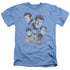 STAR TREK/RETRO CREW - ADULT HEATHER - LIGHT BLUE