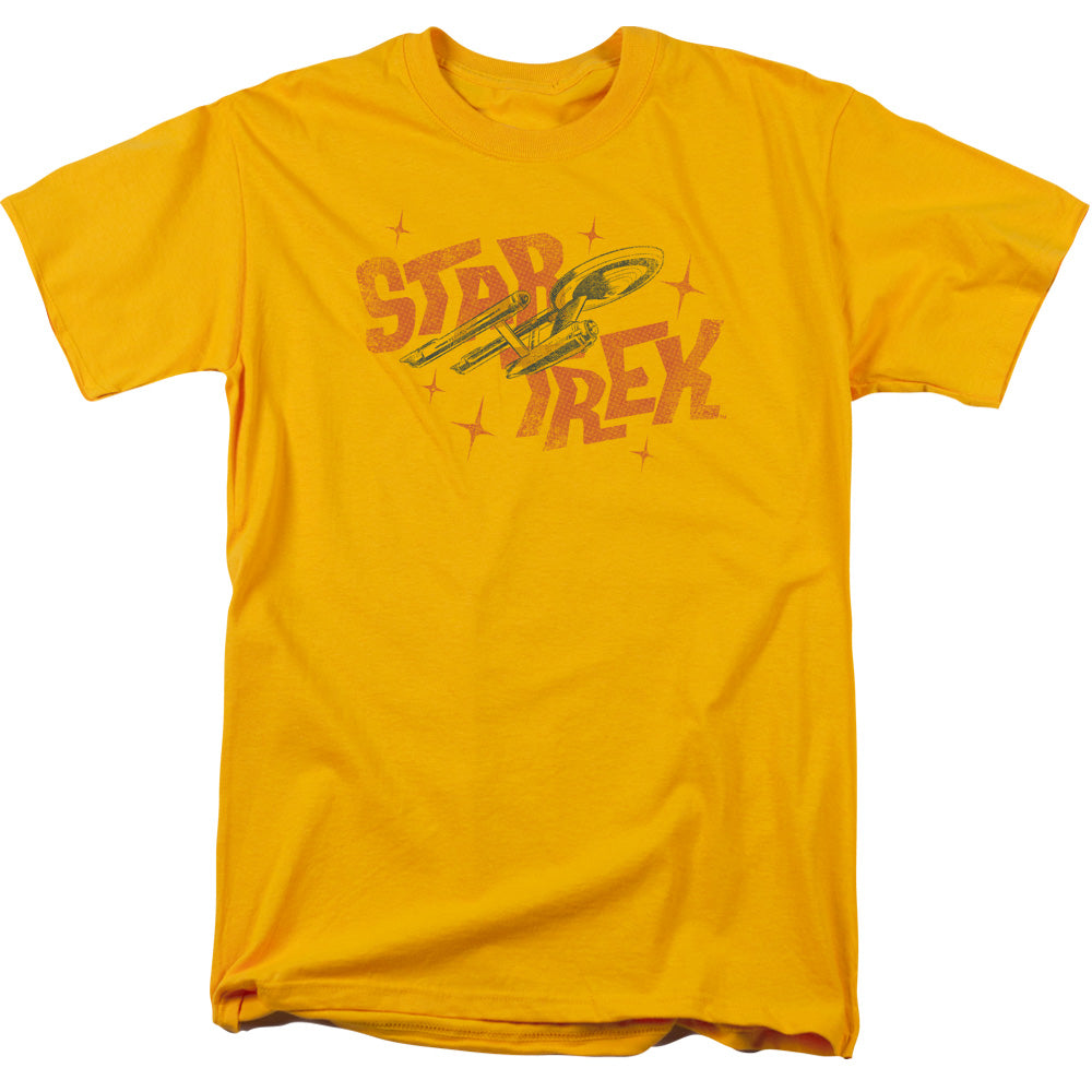 STAR TREK/HALFTONE LOGO - S/S ADULT 18/1 - GOLD