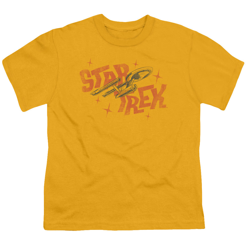 STAR TREK/HALFTONE LOGO - S/S YOUTH 18/1 - GOLD