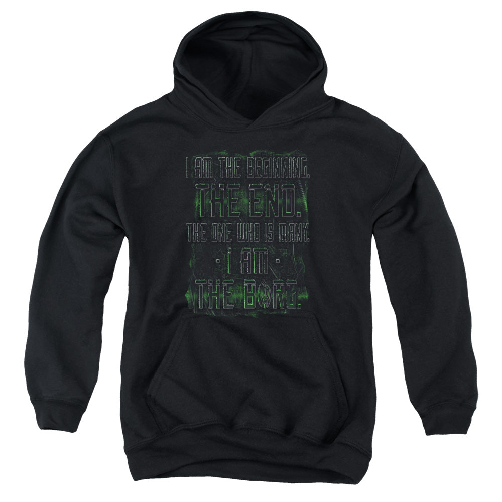 STAR TREK/IBORG - YOUTH PULLOVER HOODIE - BLACK