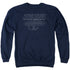 STAR TREK/TNG ENTERPRISE - ADULT CREWNECK SWEATSHIRT - NAVY