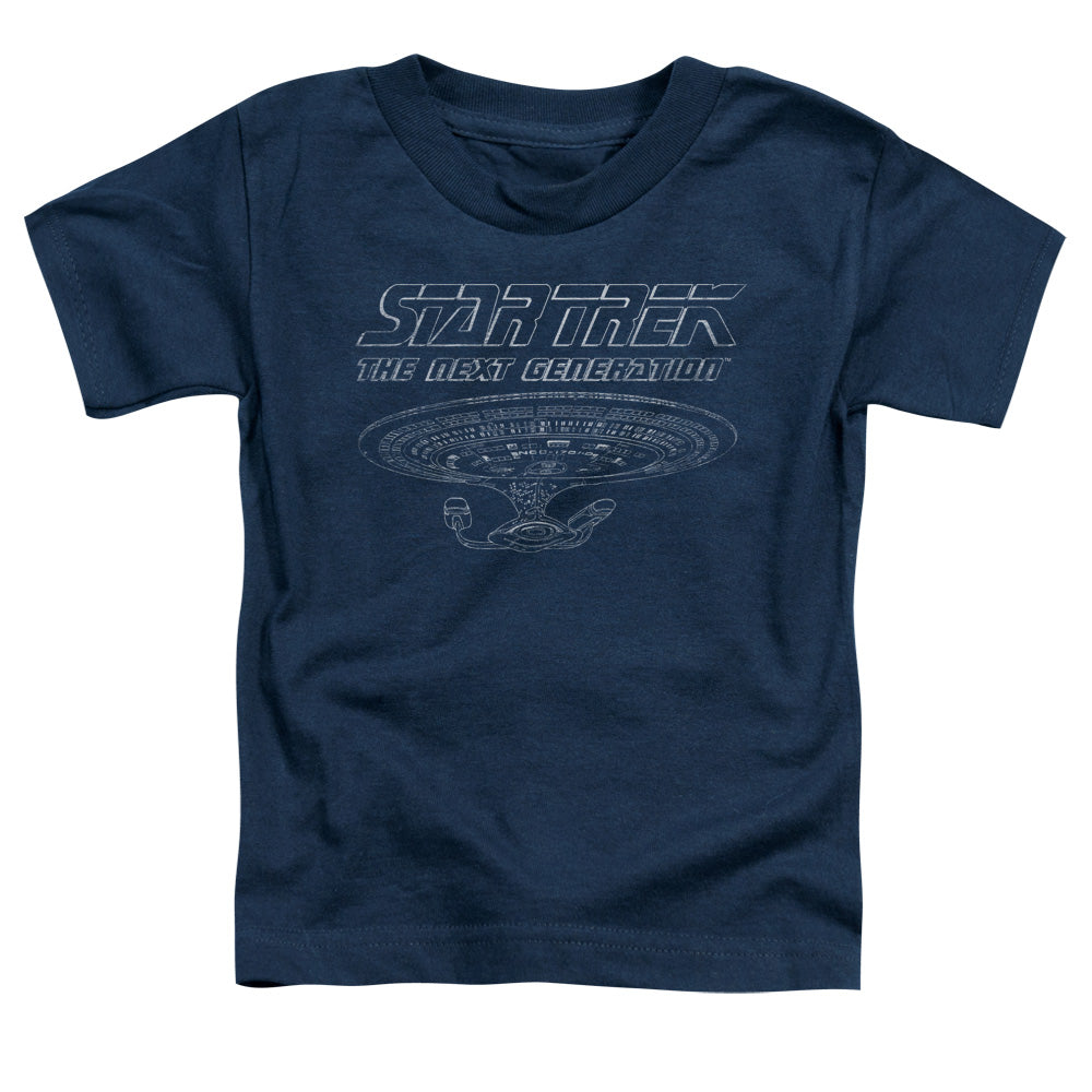 STAR TREK/TNG ENTERPRISE - S/S TODDLER TEE - NAVY