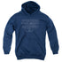 STAR TREK/TNG ENTERPRISE - YOUTH PULLOVER HOODIE - NAVY