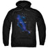 STAR TREK/KIRK CONSTELLATIONS - ADULT PULLOVER HOODIE - BLACK