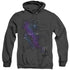 STAR TREK/KIRK CONSTELLATIONS - ADULT HEATHER HOODIE - BLACK