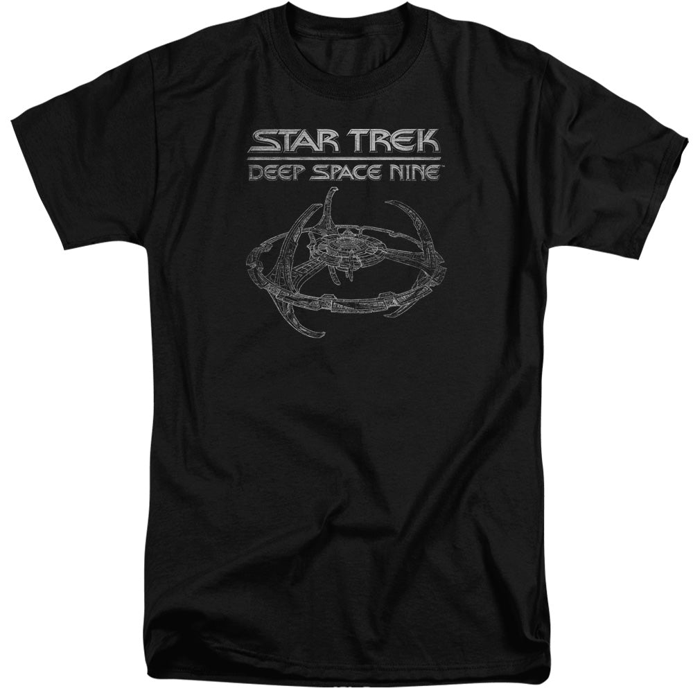 STAR TREK/DS9 STATION - S/S ADULT TALL 18/1 - BLACK