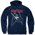 STAR TREK/SHIP SYMBOL - ADULT PULLOVER HOODIE - NAVY