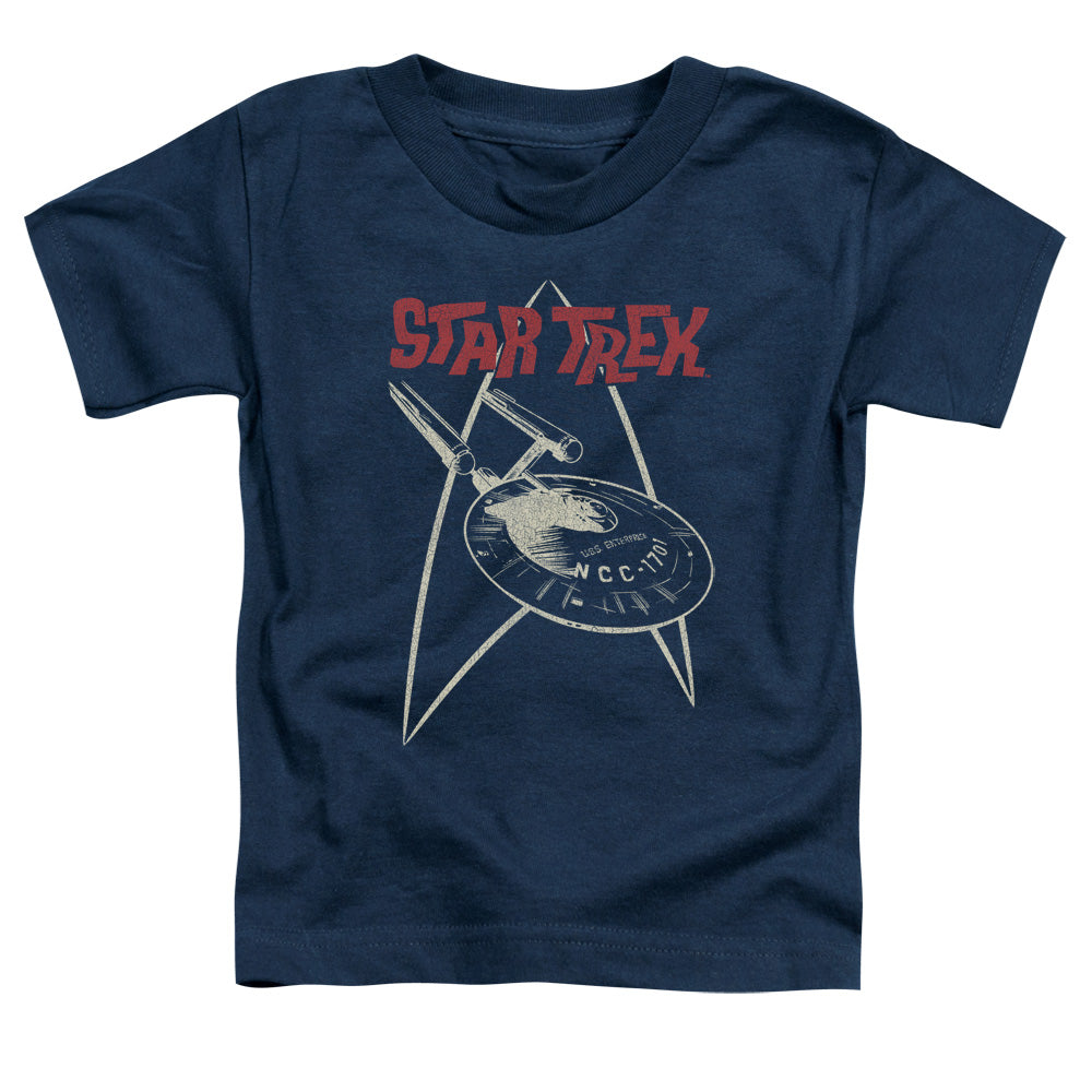 STAR TREK/SHIP SYMBOL - S/S TODDLER TEE - NAVY