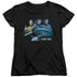 STAR TREK/MAIN THREE - S/S WOMENS TEE - BLACK