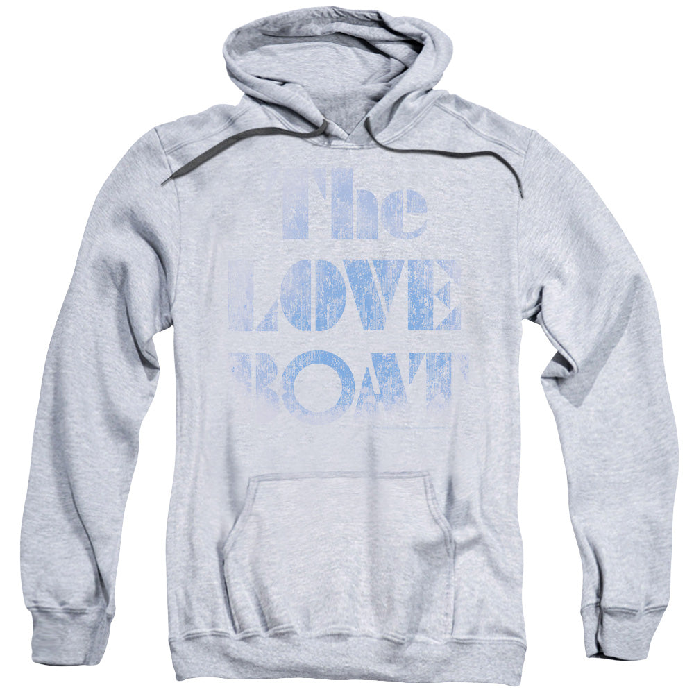 LOVE BOAT/DISTRESSED - ADULT PULLOVER HOODIE - ATHLETIC HEATHER