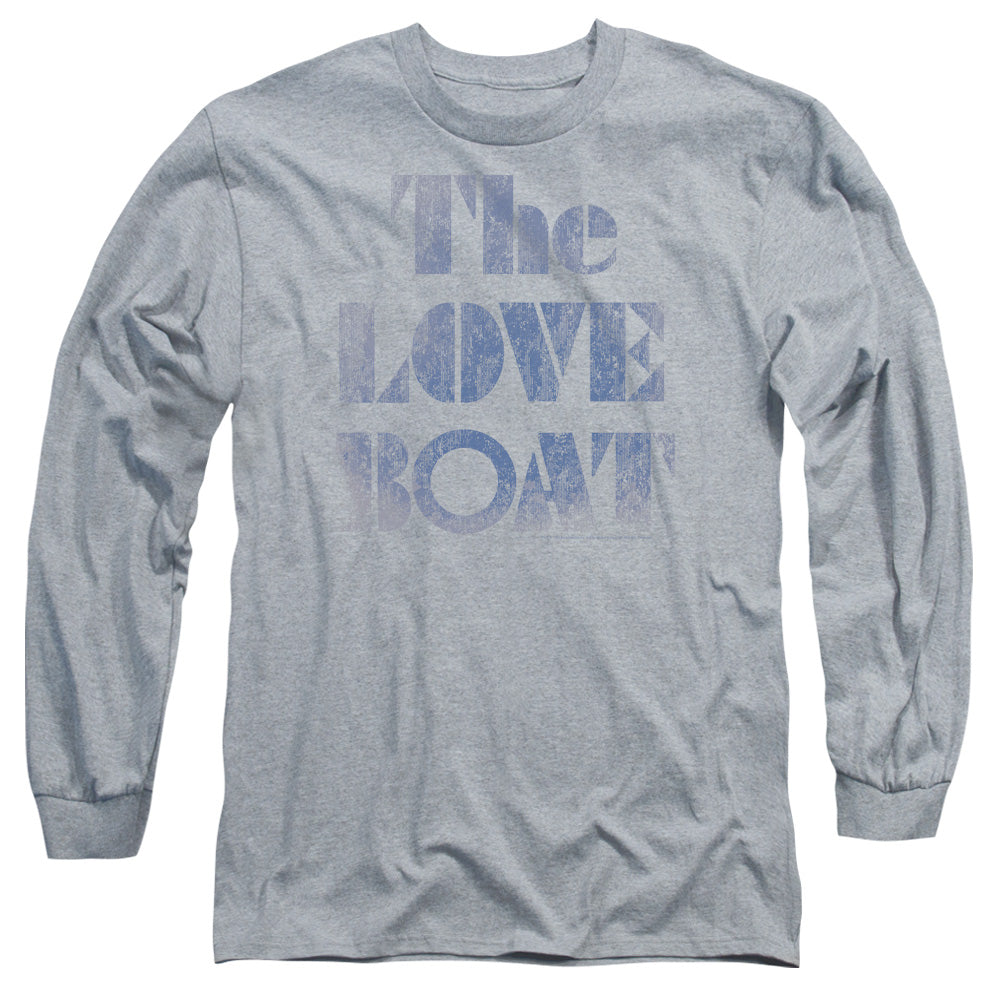 LOVE BOAT/DISTRESSED -  L/S ADULT 18/1  - ATHLETIC HEATHER