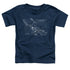 STAR TREK/ENTERPRISE PRINTS - S/S TODDLER TEE - NAVY