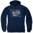 STAR TREK/BRIDGE PRINTS - ADULT PULLOVER HOODIE - NAVY