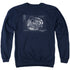 STAR TREK/BRIDGE PRINTS - ADULT CREWNECK SWEATSHIRT - NAVY