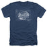 STAR TREK/BRIDGE PRINTS - ADULT HEATHER - NAVY
