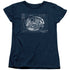 STAR TREK/BRIDGE PRINTS - S/S WOMENS TEE - NAVY