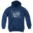 STAR TREK/BRIDGE PRINTS - YOUTH PULLOVER HOODIE - NAVY