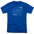 STAR TREK/PHASER PLANS - S/S ADULT 18/1  -  ROYAL BLUE