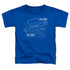 STAR TREK/PHASER PLANS - S/S TODDLER TEE - ROYAL BLUE