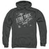 STAR TREK/THROUGH SPACE - ADULT PULLOVER HOODIE - CHARCOAL