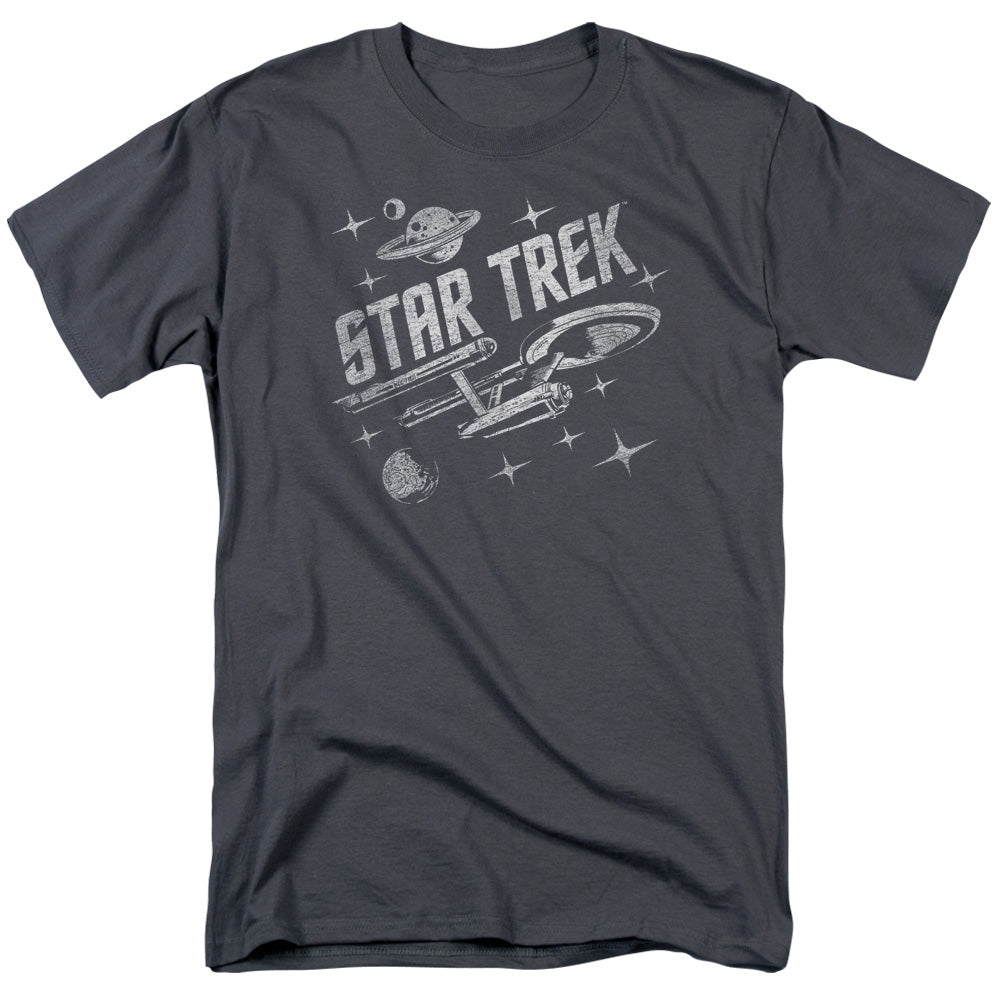 STAR TREK/THROUGH SPACE - S/S ADULT 18/1  -  CHARCOAL