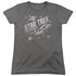 STAR TREK/THROUGH SPACE - S/S WOMENS TEE - CHARCOAL
