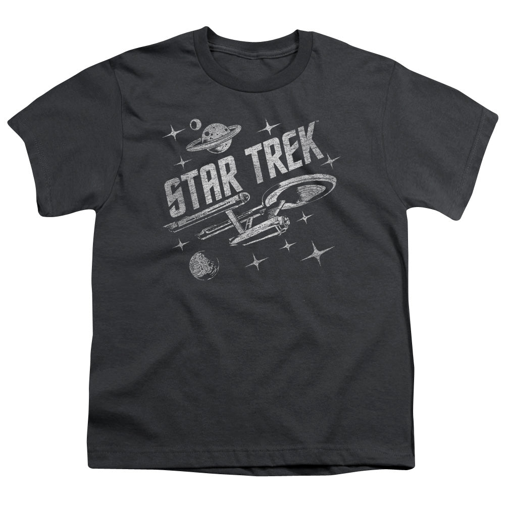 STAR TREK/THROUGH SPACE - S/S YOUTH 18/1 - CHARCOAL