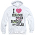 90210/I HEART 90210 - ADULT PULLOVER HOODIE - WHITE