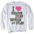 90210/I HEART 90210 - ADULT CREWNECK SWEATSHIRT - WHITE