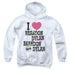 90210/I HEART 90210 - YOUTH PULLOVER HOODIE - WHITE