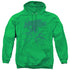 MIGHTY MOUSE/MIGHTY MOUSE - ADULT PULLOVER HOODIE - KELLY GREEN