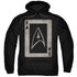 STAR TREK/TOS ACE - ADULT PULLOVER HOODIE - BLACK