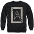 STAR TREK/TOS ACE - ADULT CREWNECK SWEATSHIRT - BLACK