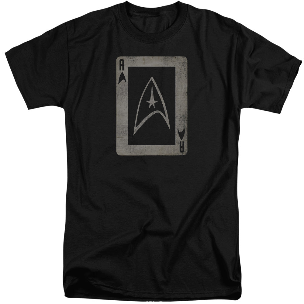 STAR TREK/TOS ACE - S/S ADULT TALL 18/1 - BLACK