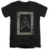 STAR TREK/TOS ACE - S/S ADULT V-NECK 30/1 - BLACK