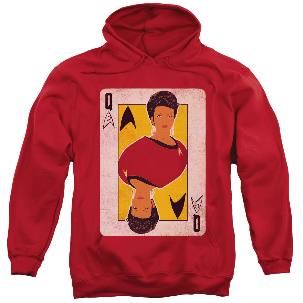 STAR TREK/TOS QUEEN - ADULT PULLOVER HOODIE - RED