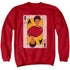 STAR TREK/TOS QUEEN - ADULT CREWNECK SWEATSHIRT - RED