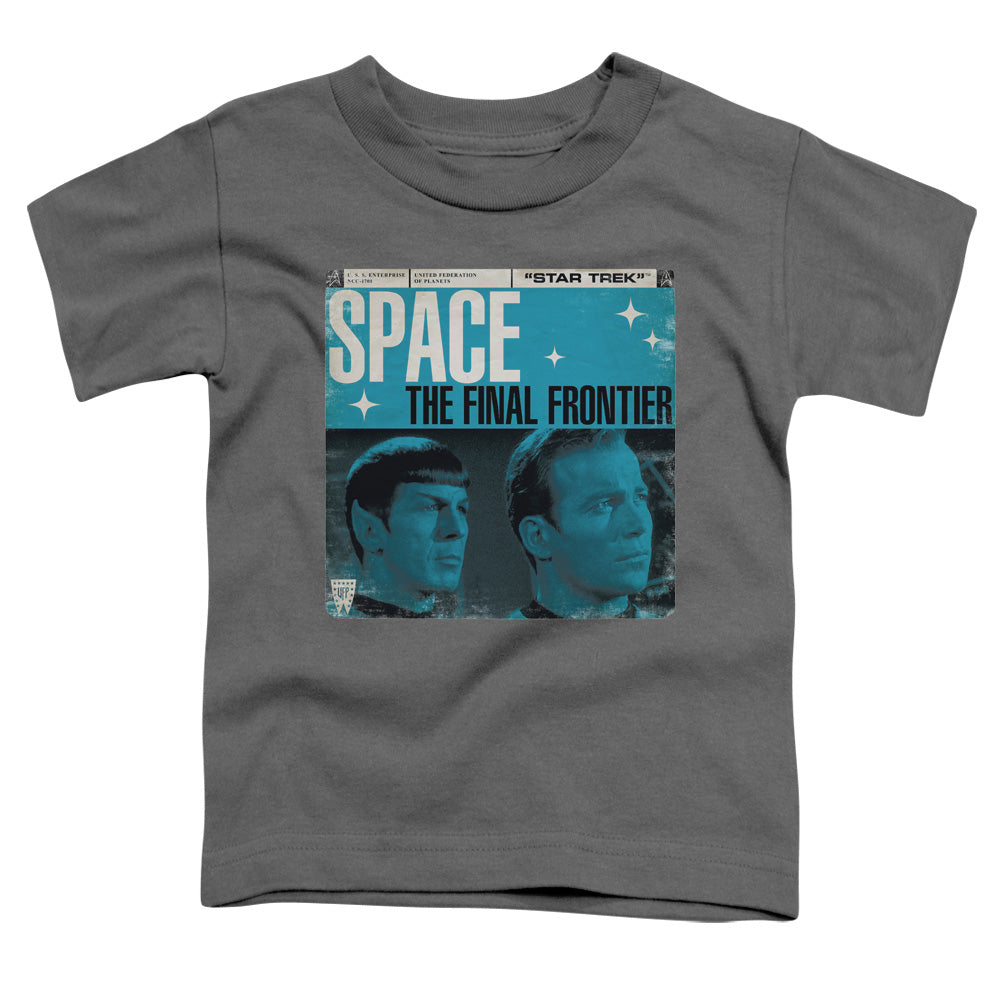STAR TREK/FINAL FRONTIER COVER - S/S TODDLER TEE - CHARCOAL