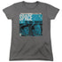 STAR TREK/FINAL FRONTIER COVER - S/S WOMENS TEE - CHARCOAL