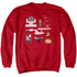 STAR TREK/TOS GIFT SET - ADULT CREWNECK SWEATSHIRT - RED