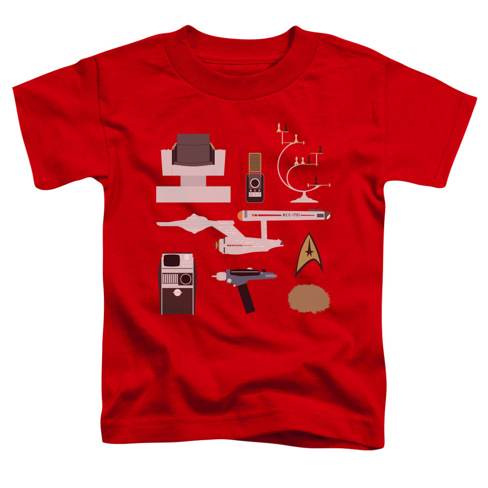 STAR TREK/TOS GIFT SET - S/S TODDLER TEE - RED