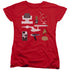 STAR TREK/TOS GIFT SET - S/S WOMENS TEE - RED