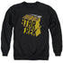STAR TREK/3D LOGO - ADULT CREWNECK SWEATSHIRT - BLACK