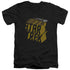 STAR TREK/3D LOGO - S/S ADULT V-NECK 30/1 - BLACK
