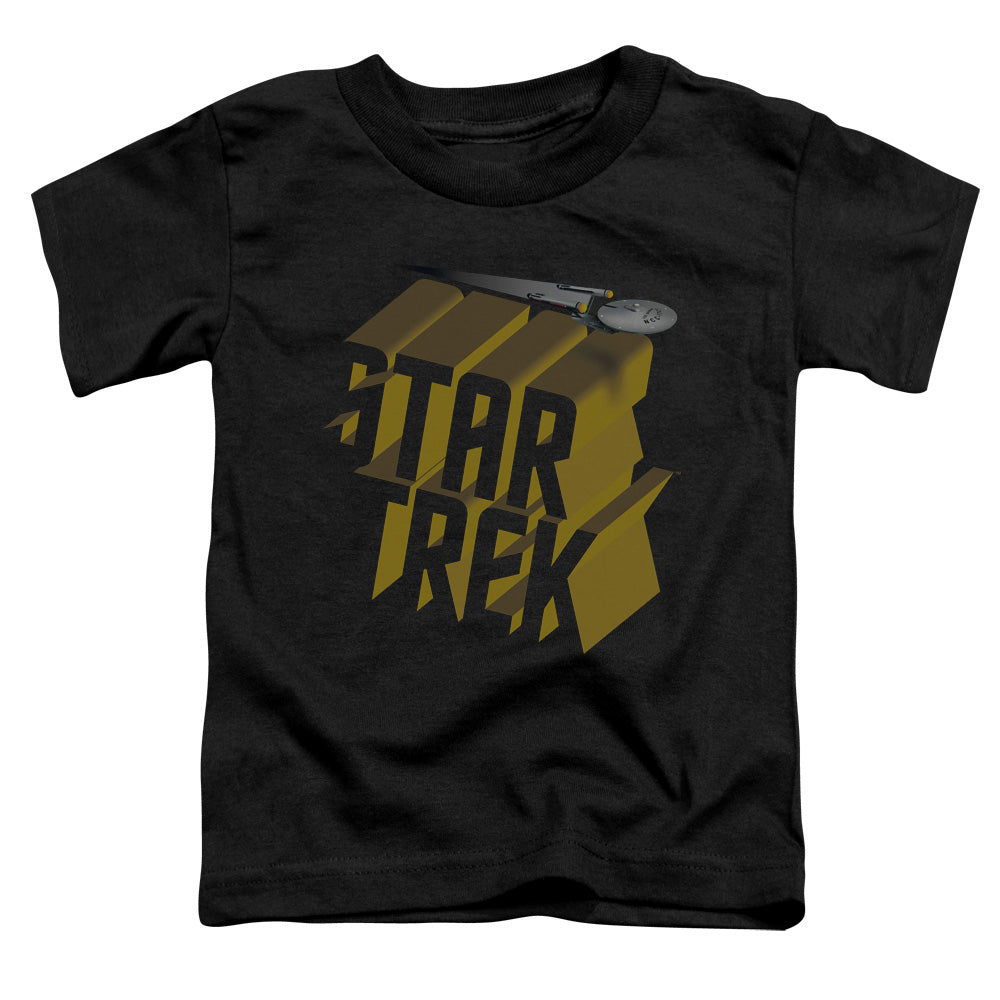 STAR TREK/3D LOGO - S/S TODDLER TEE - BLACK