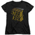 STAR TREK/3D LOGO - S/S WOMENS TEE - BLACK
