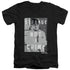 NCIS/STRANGE - S/S ADULT V-NECK 30/1 - BLACK